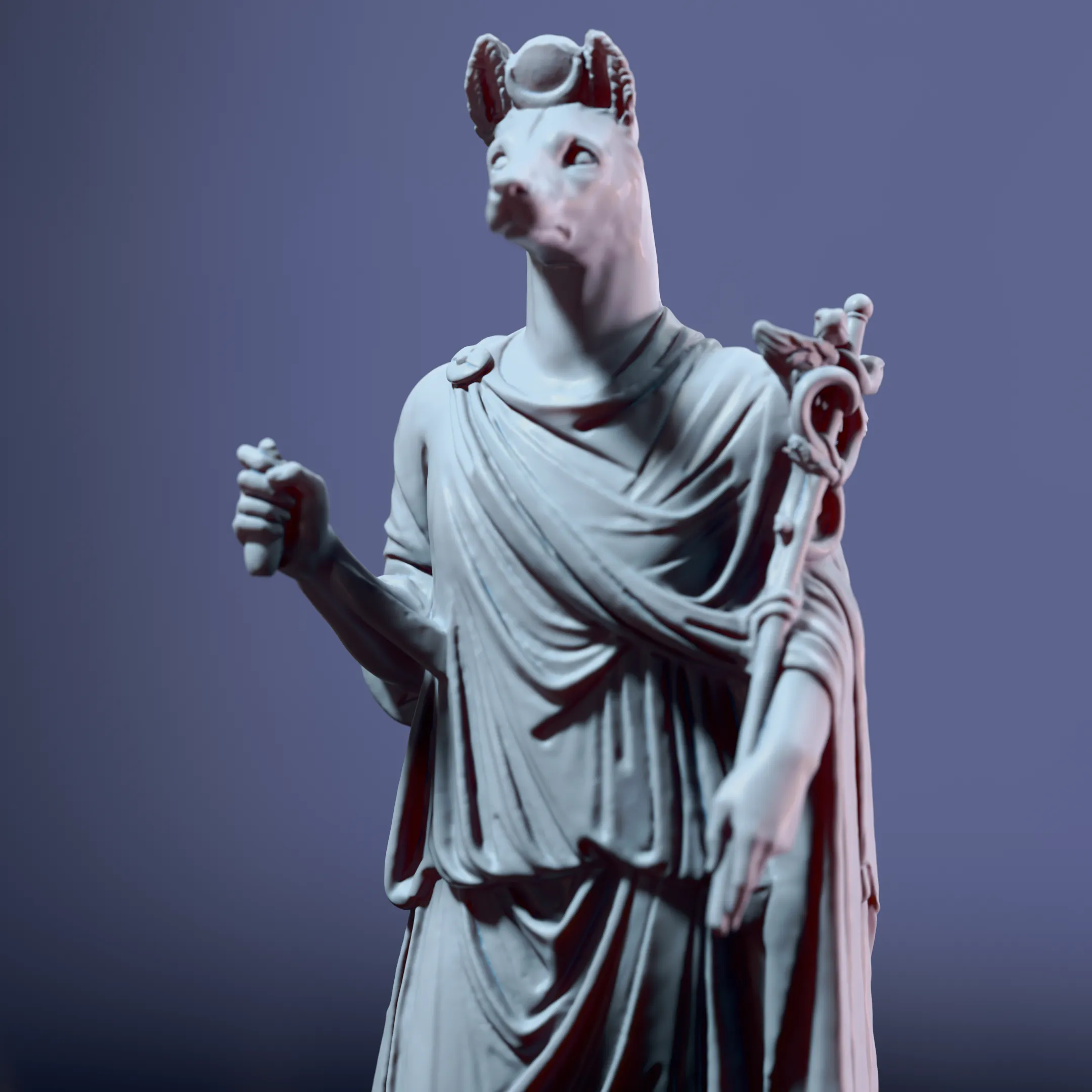 Anubis Statue – Mythological 3D Sculpture
