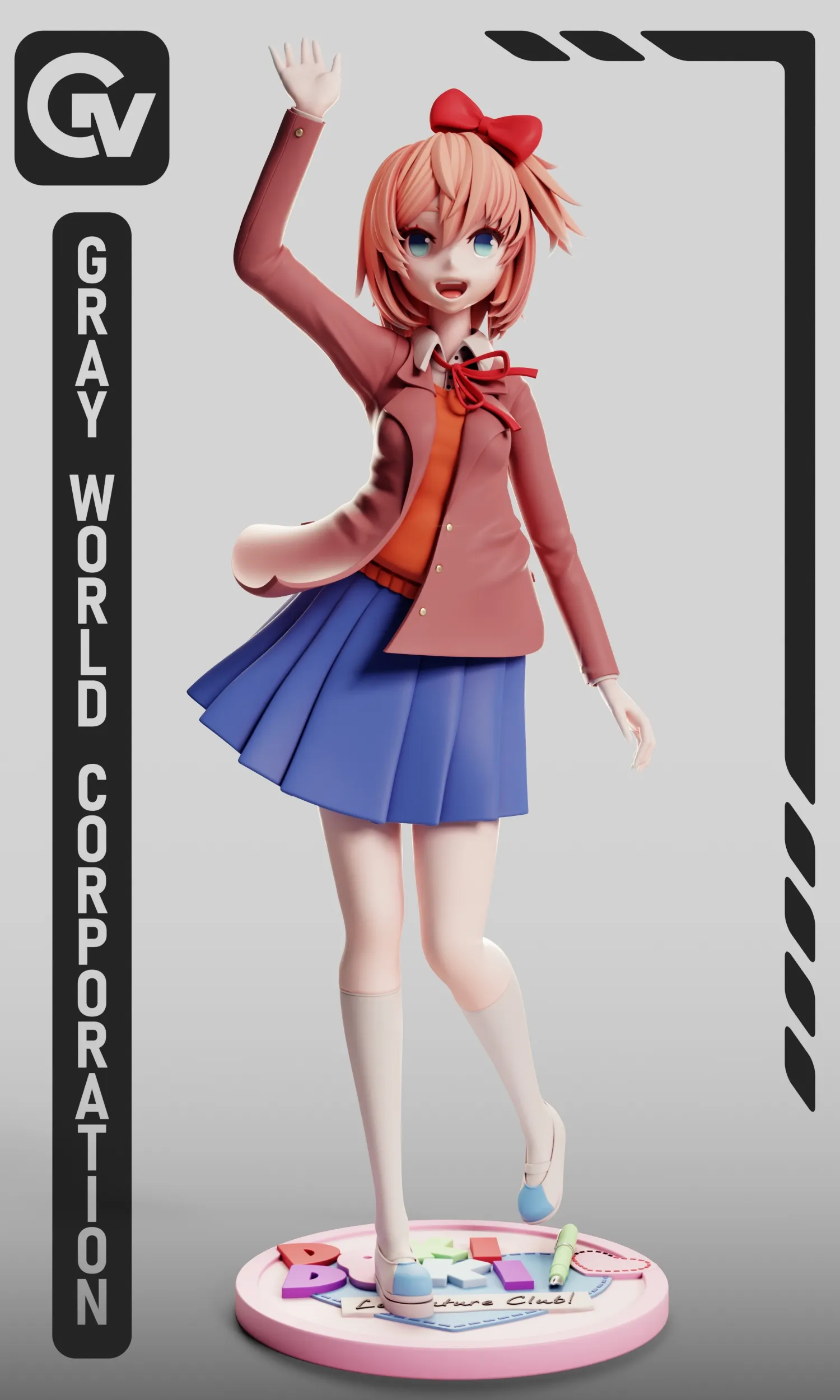 Sayori | Doki Doki Literature Club | 3D models download | Creality