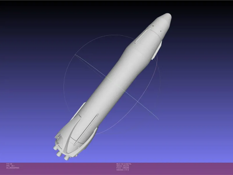 Stoke Space Nova Rocket Miniature