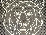 Bear for wall Wall Art Low poly-2