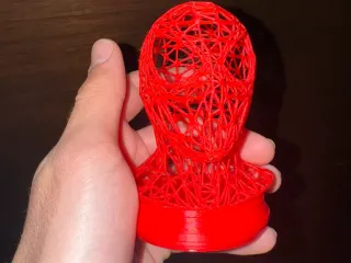 Web Stringy Spiderman Head