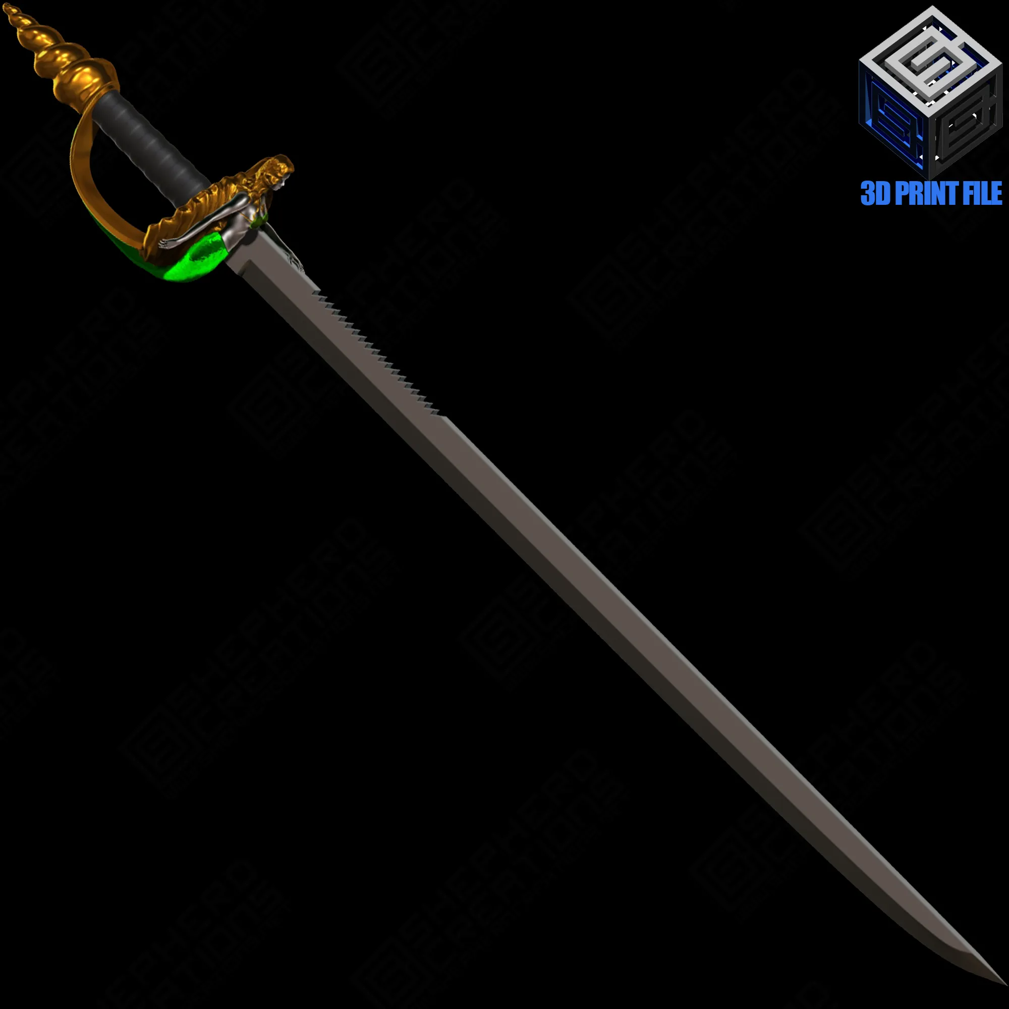 Mermaid Pirate Cutlass Sword