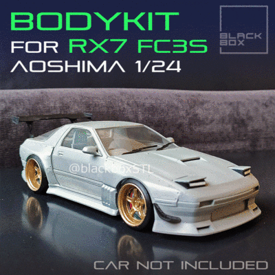 BODYKIT For RX7 FC3 Aoshima 1-24th modelkit 3d model