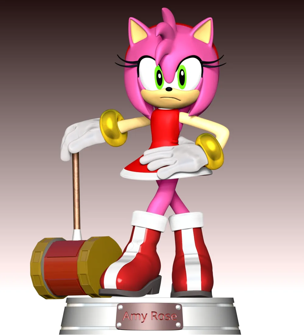 Amy Rose The Hedgehog 3 Fan Art
