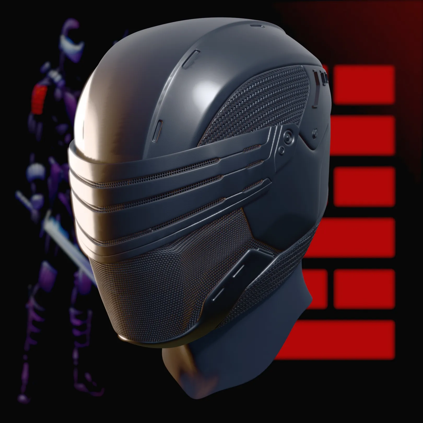 Snake Eyes Helmet Cosplay