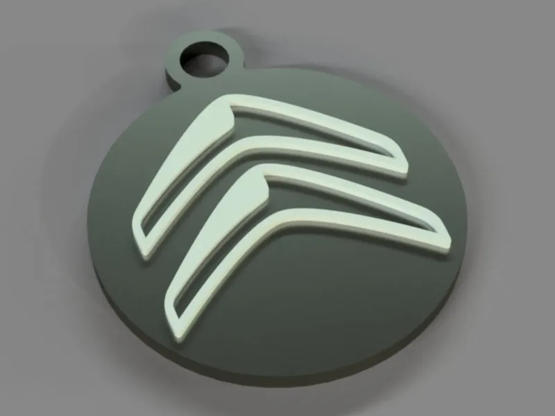 Citroen Keychain 3D Model