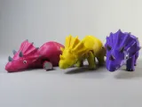 Articulated Print-In-Place Cute Triceratops Dinosaur-0