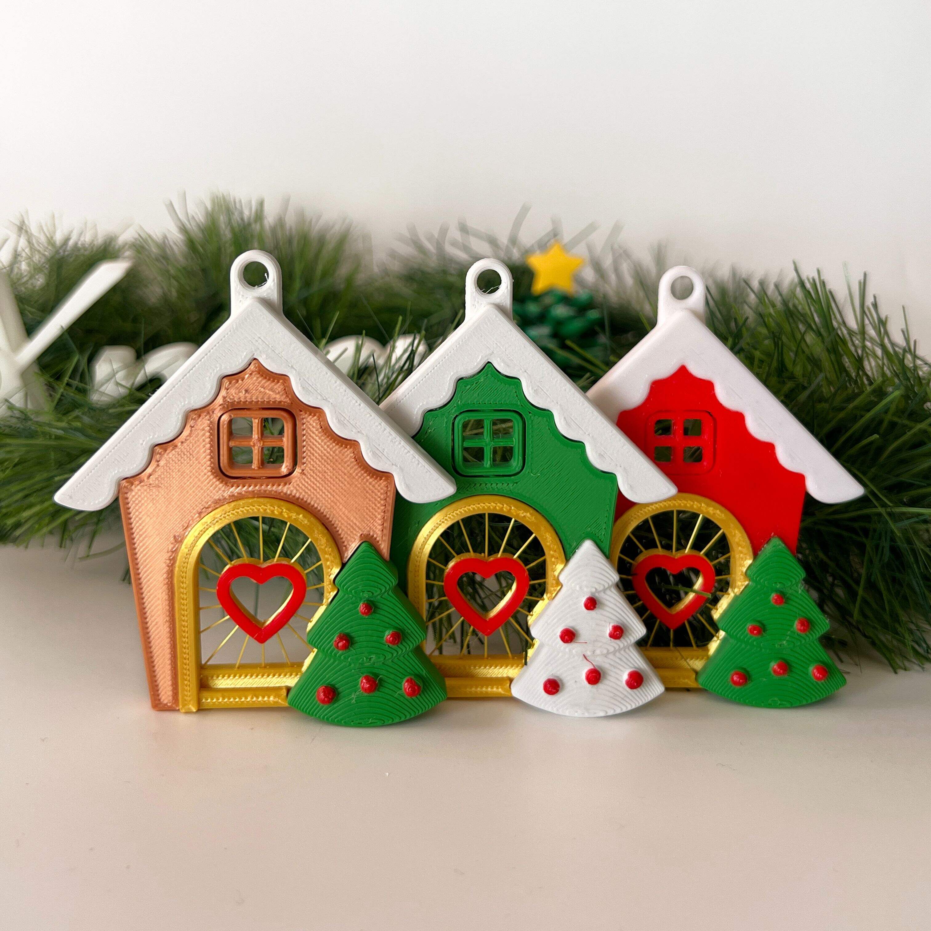 Christmas house ornament | 3D models download | Creality Cloud