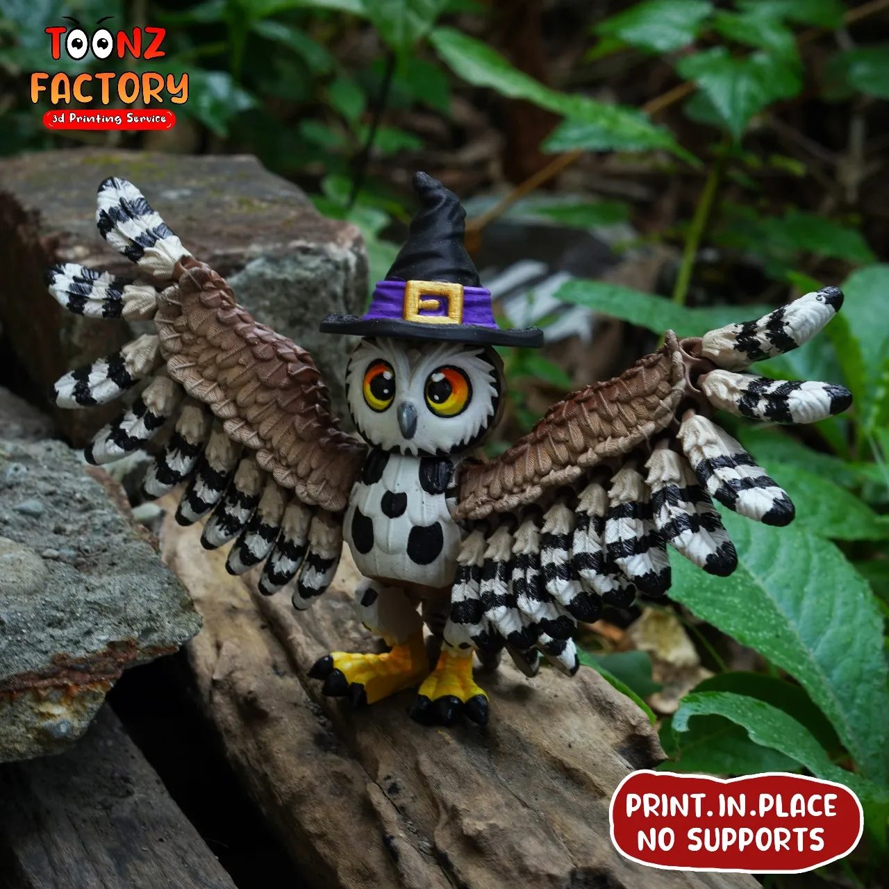 other-stl-download-print-in-place-cute-flexi-halloween-owlby-toonzfactory for Free Printable 3d Owl Template Other STL Download - PRINT IN PLACE CUTE FLEXI HALLOWEEN OWLby ToonzFactory for Free Printable 3d Owl Template