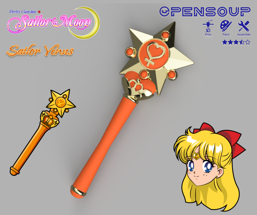 Sailor Venus transformation wand - Pretty guardian