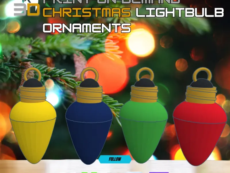 Christmas C9 Light Bulb Ornaments