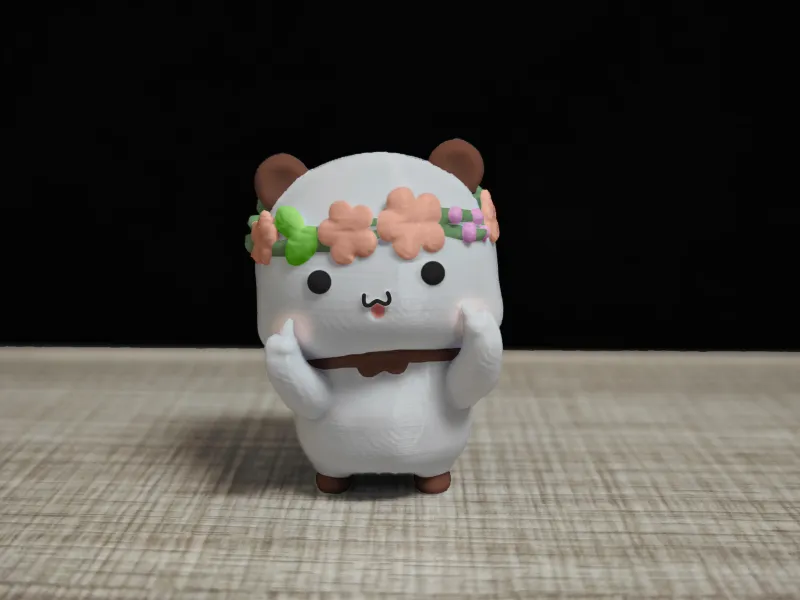 Couple Bear-Flower garland_Yier