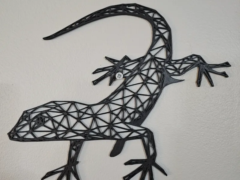 Lagarto - Colgador de pared geométrico