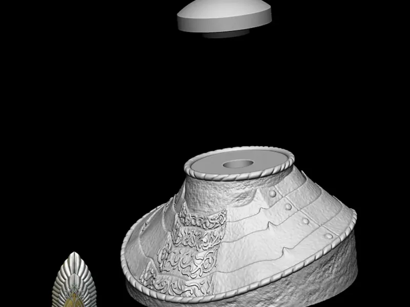 Sauron Helmet Stand lord of the rings 3D DIGITAL DOWNLOAD