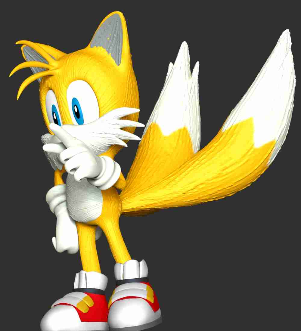 Tails Sonic The Hedgehog 3d Models Download Creality Cloud