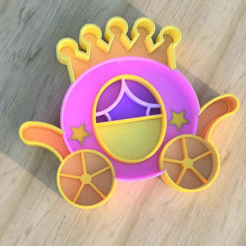 Princess theme: Carriage Sensory Play tray