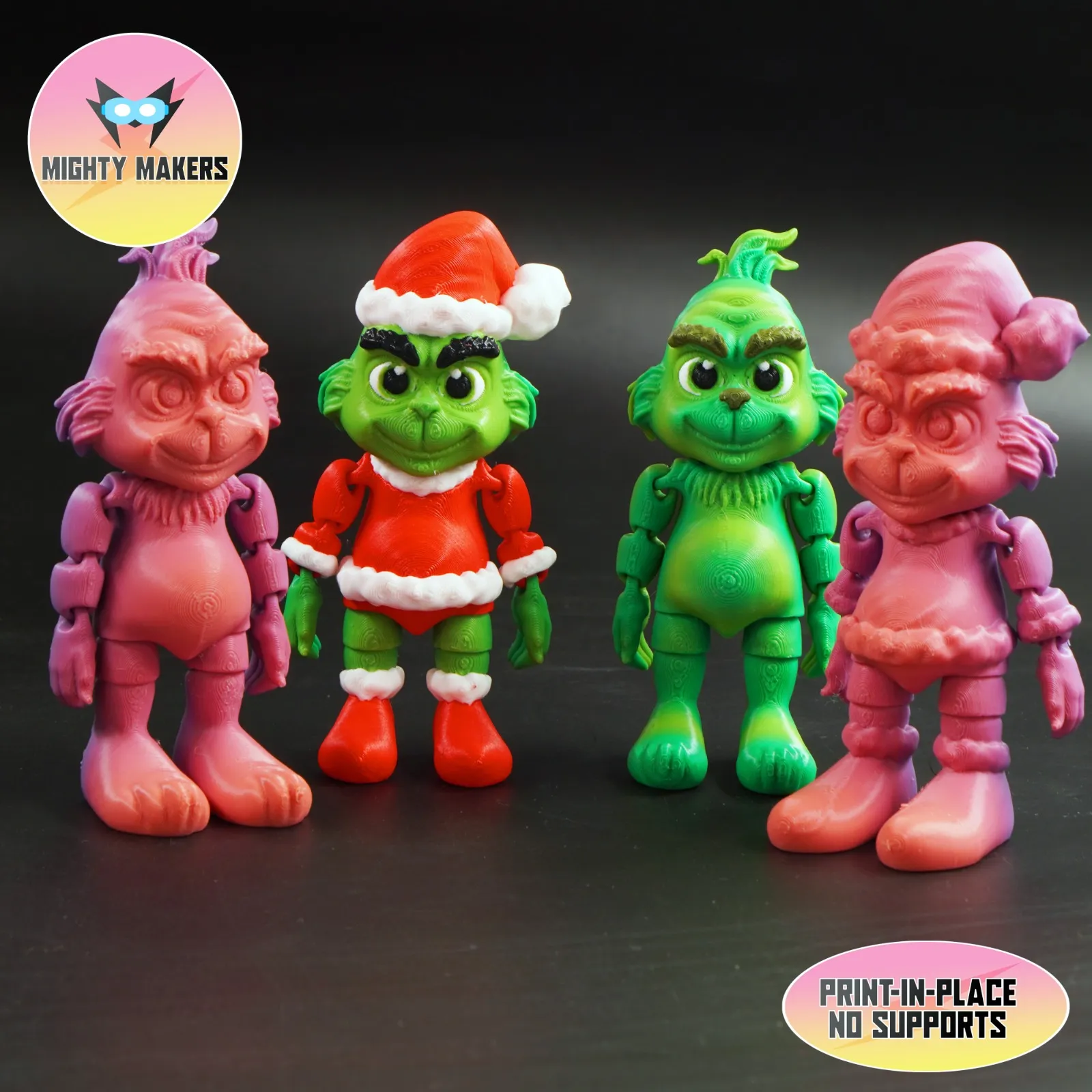 PRINT IN PLACE FLEXI GRINCH