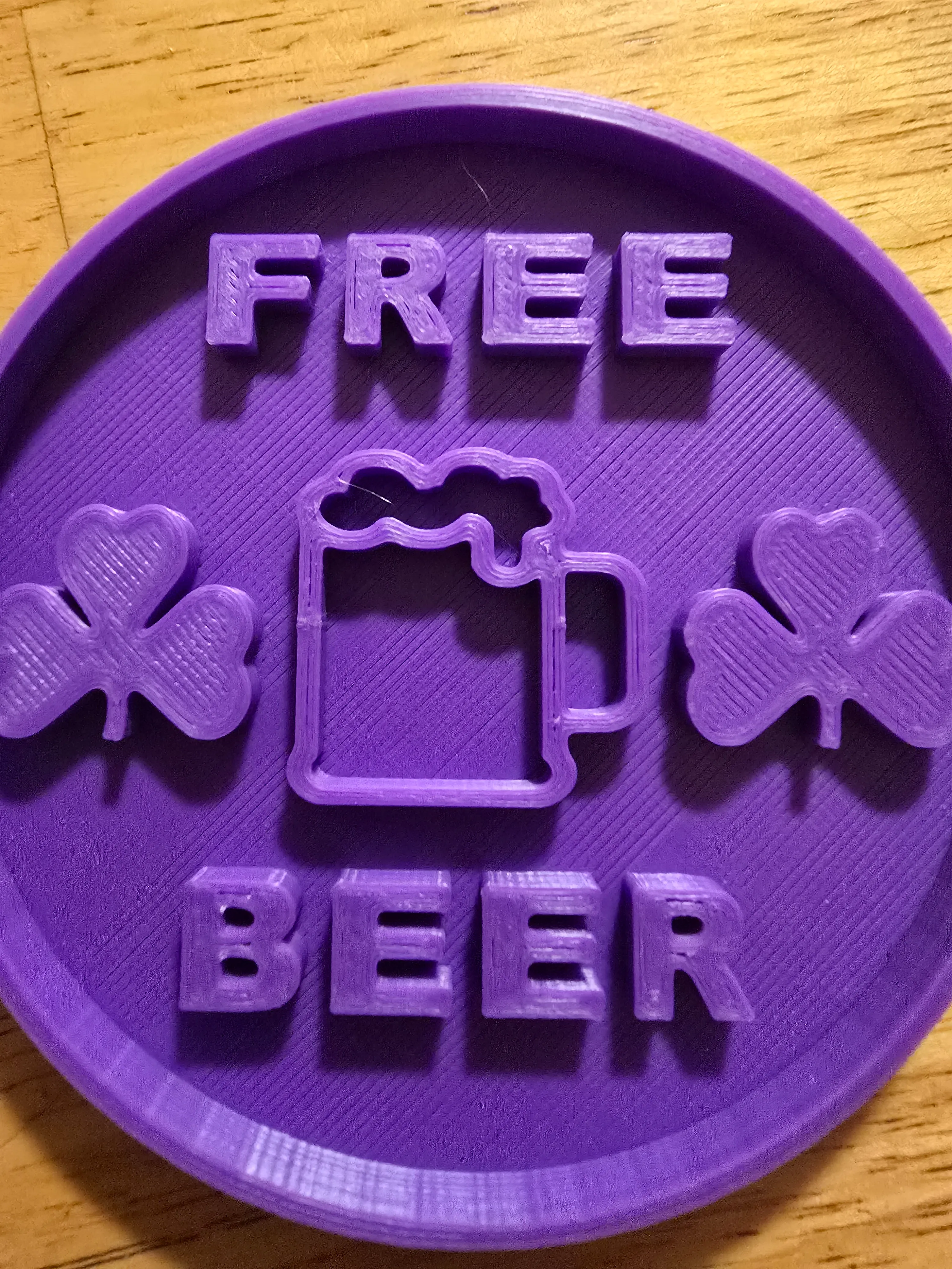 Irish coasters with holder