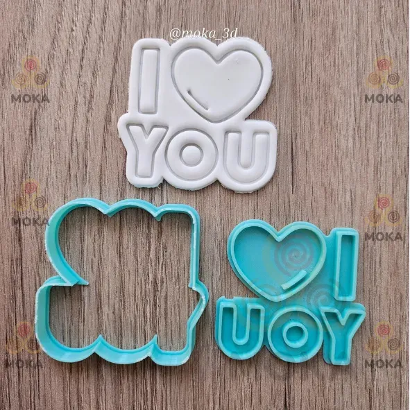 Cortador de galletas de San Valentín amor te amo III