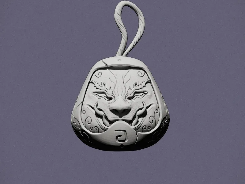 Japan Daruma Keychain
