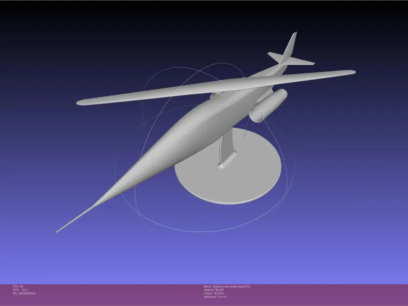 Modello di ala obliqua AD-1 della NASA
