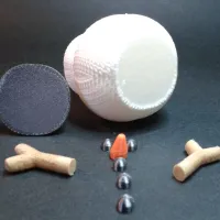 KNITTED SNOWMAN FIGURINE AND ORNAMENT - MULTIPARTS-6