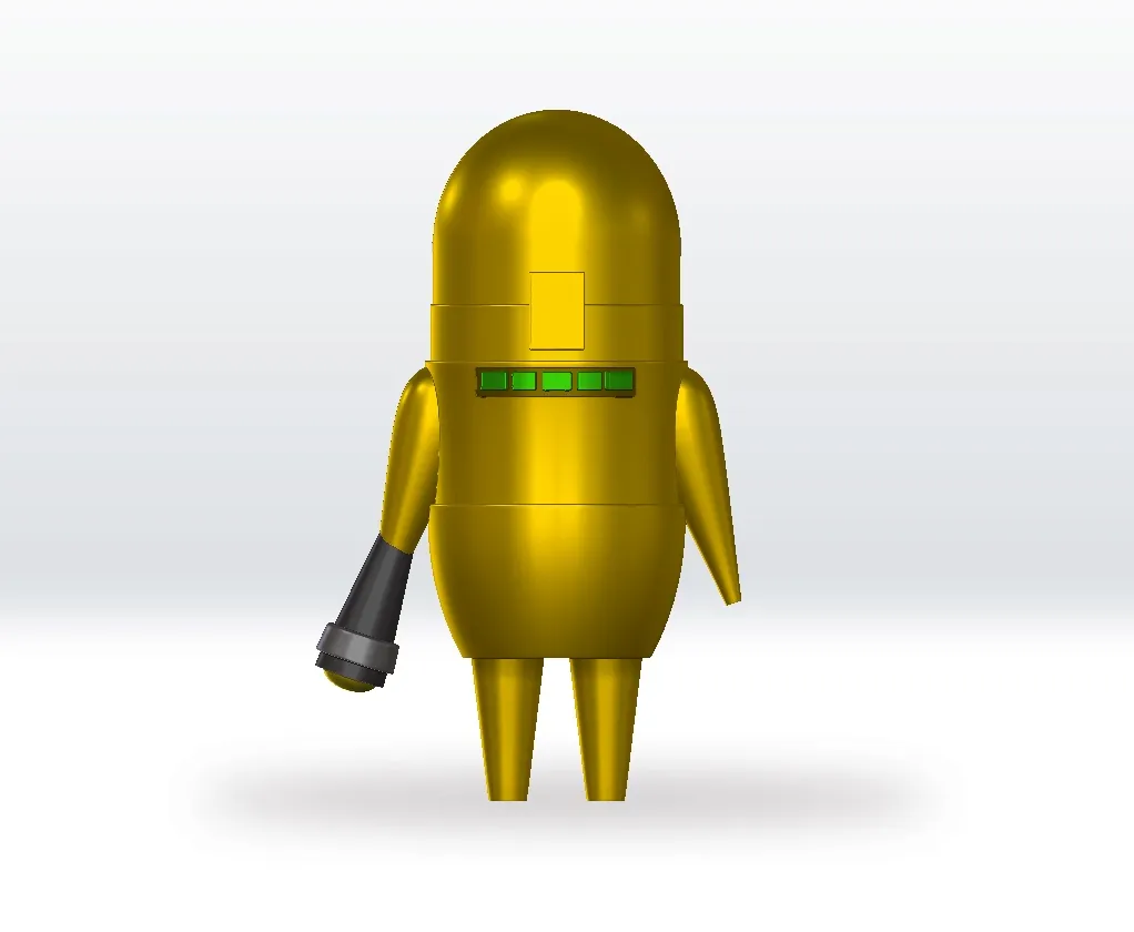 Repo Yellow STL file 3D Model Character Fanart