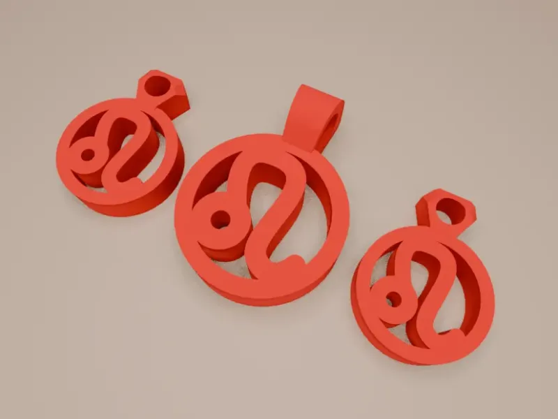 Leo Earrings and Necklace Pendants