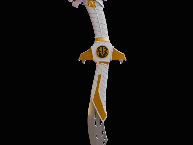 Saba White Ranger Sword Replica Fan Art