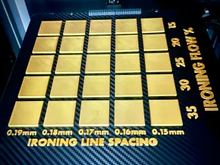 Ironing Speed And Flow test