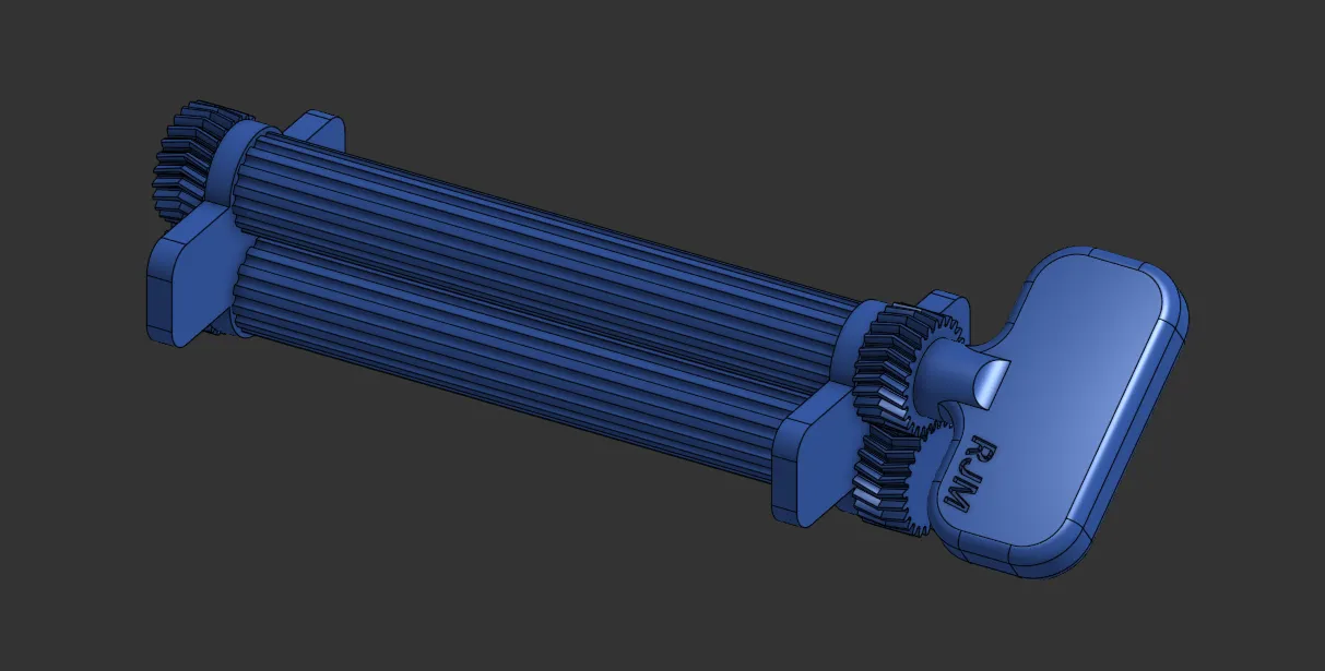 Travel-Sized Mechanical Toothpaste Roller