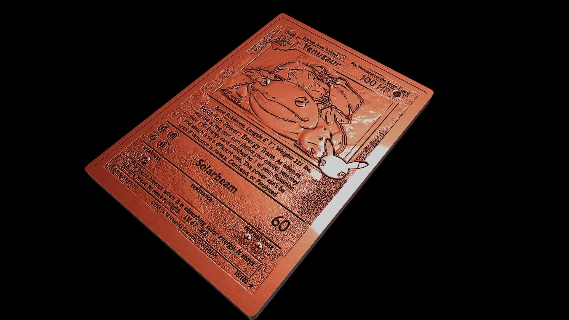 Venusaur Rare Pokemon card