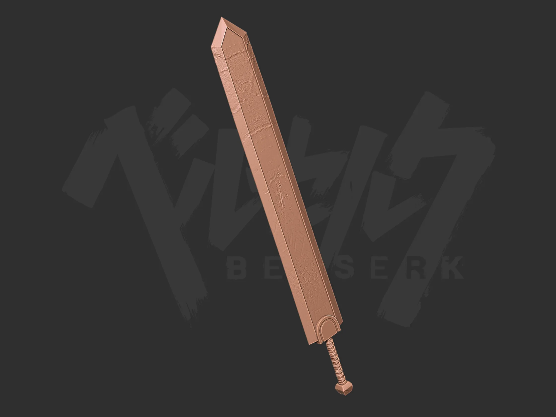 Berserk Guts Dragon Slayer sword 3d print model