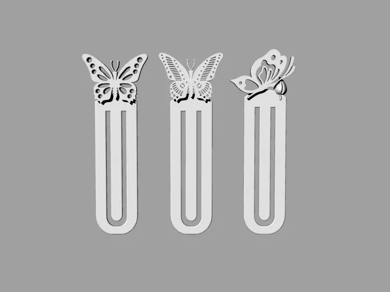 Butterfly Bookmark Set / Paperclip Style Bookmarks