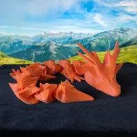 'HORNY DRAGON' - PRINT-IN-PLACE, ARTICULATED DRAGON-1