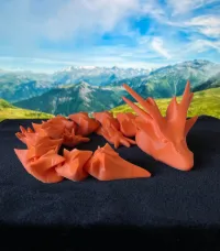 'HORNY DRAGON' - PRINT-IN-PLACE, ARTICULATED DRAGON-1