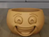 Cute Smiley Happy Face Planter and Character Pot STL-1