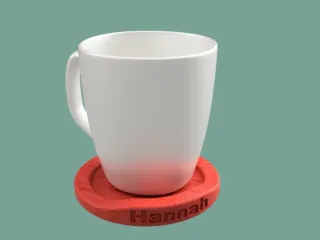 Personalised Coaster (with names) (free)