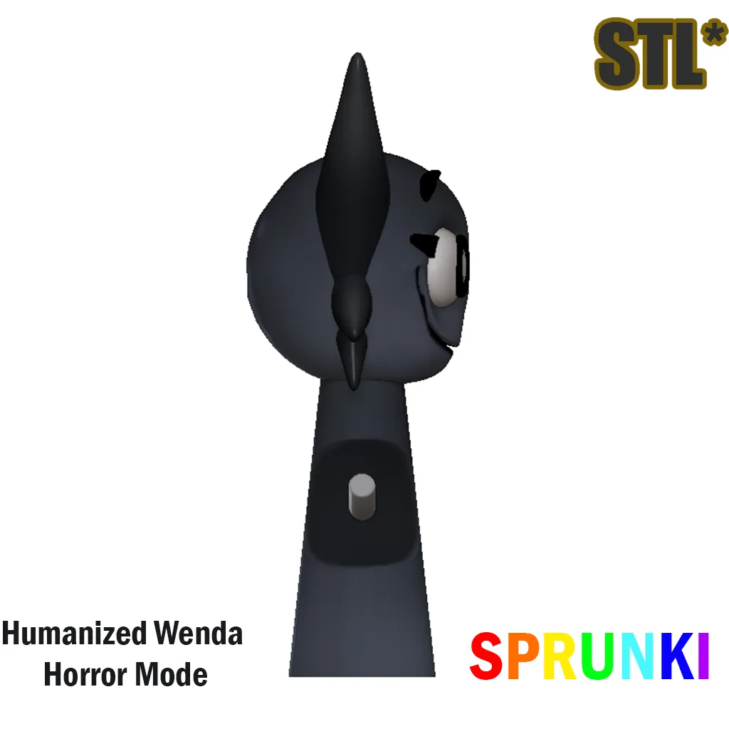 Sprunki Incredibox Wenda Horror Sprunki STL 3D Character Fan