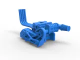 Engine of Top fuel Dirt dragster motorcycle Scale 1:25-8