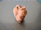 Low Poly Squirrel Keychain / keyring-1