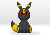 Pokemon Umbreon STL file 3D Model Fanart Character-1