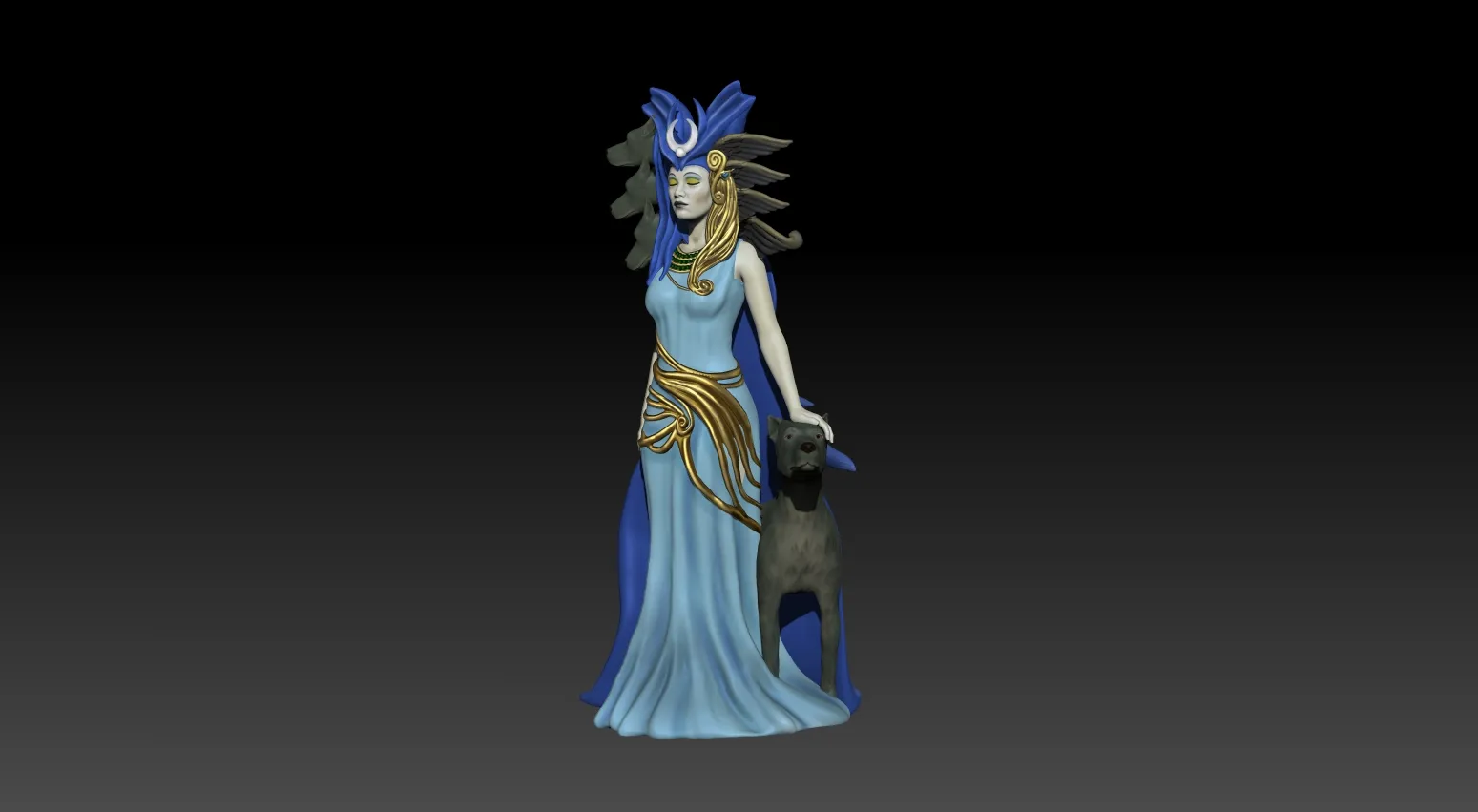 Hecate Goddess Statue