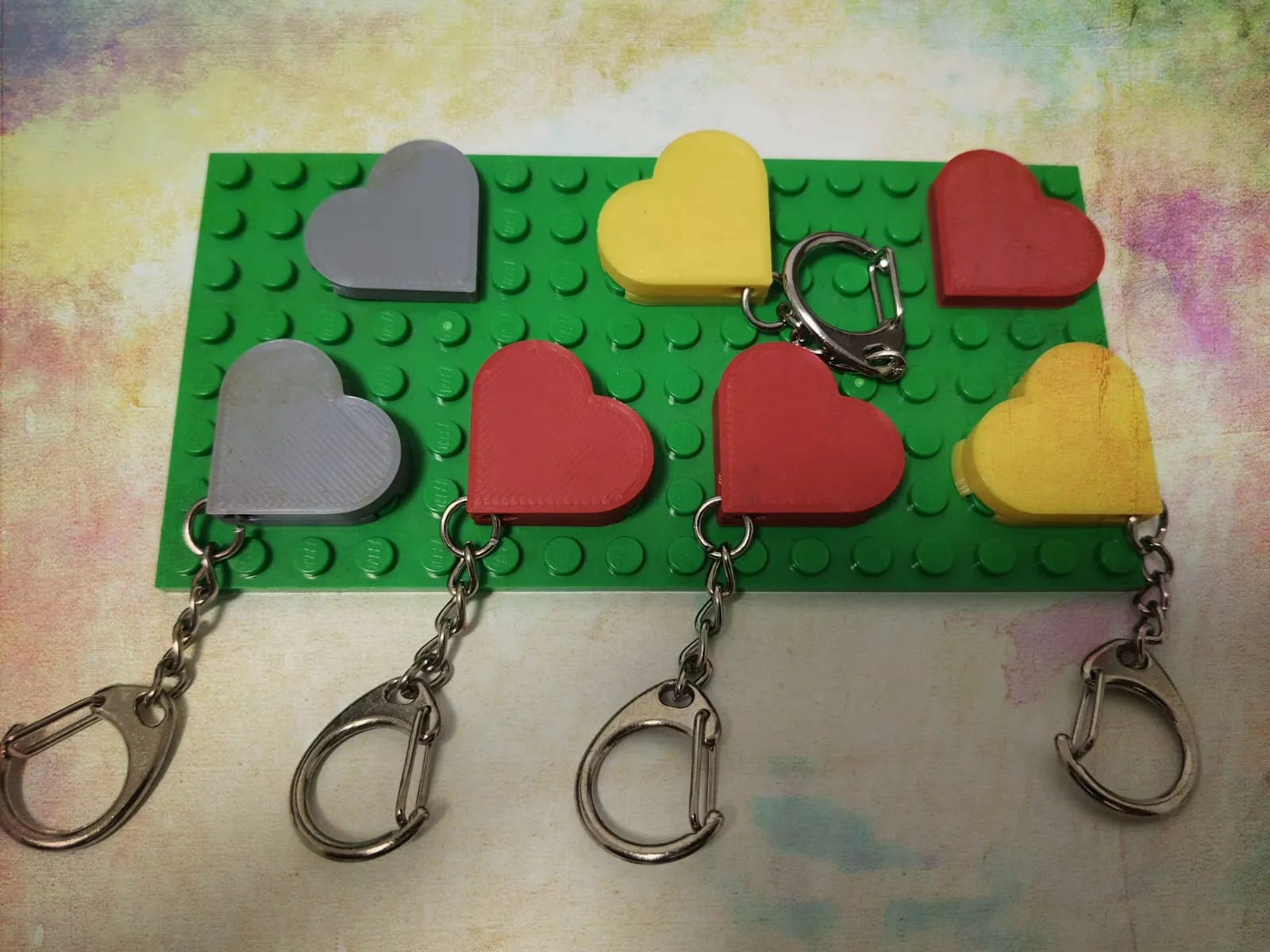 Heart Bulding Block Key Holder