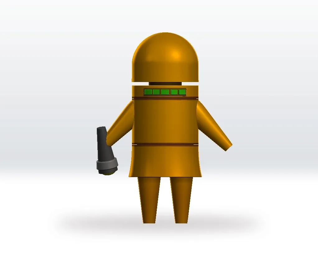 Repo Gold STL file 3D Model Character Fanart