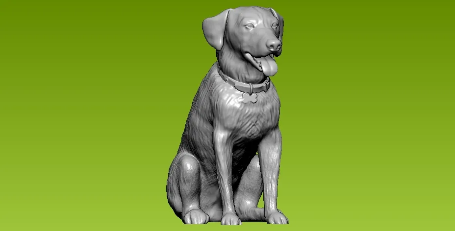 Charlie labrador Dog - Statue - 3D print