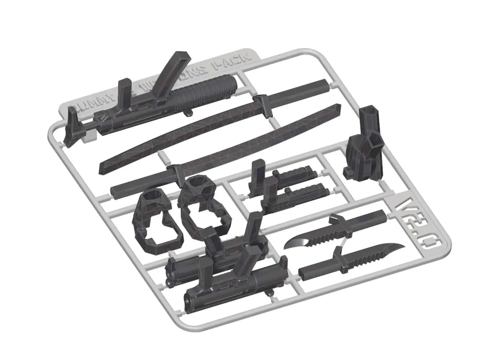 Dummy 13 on Runners (Easier to print) with Weapons pack