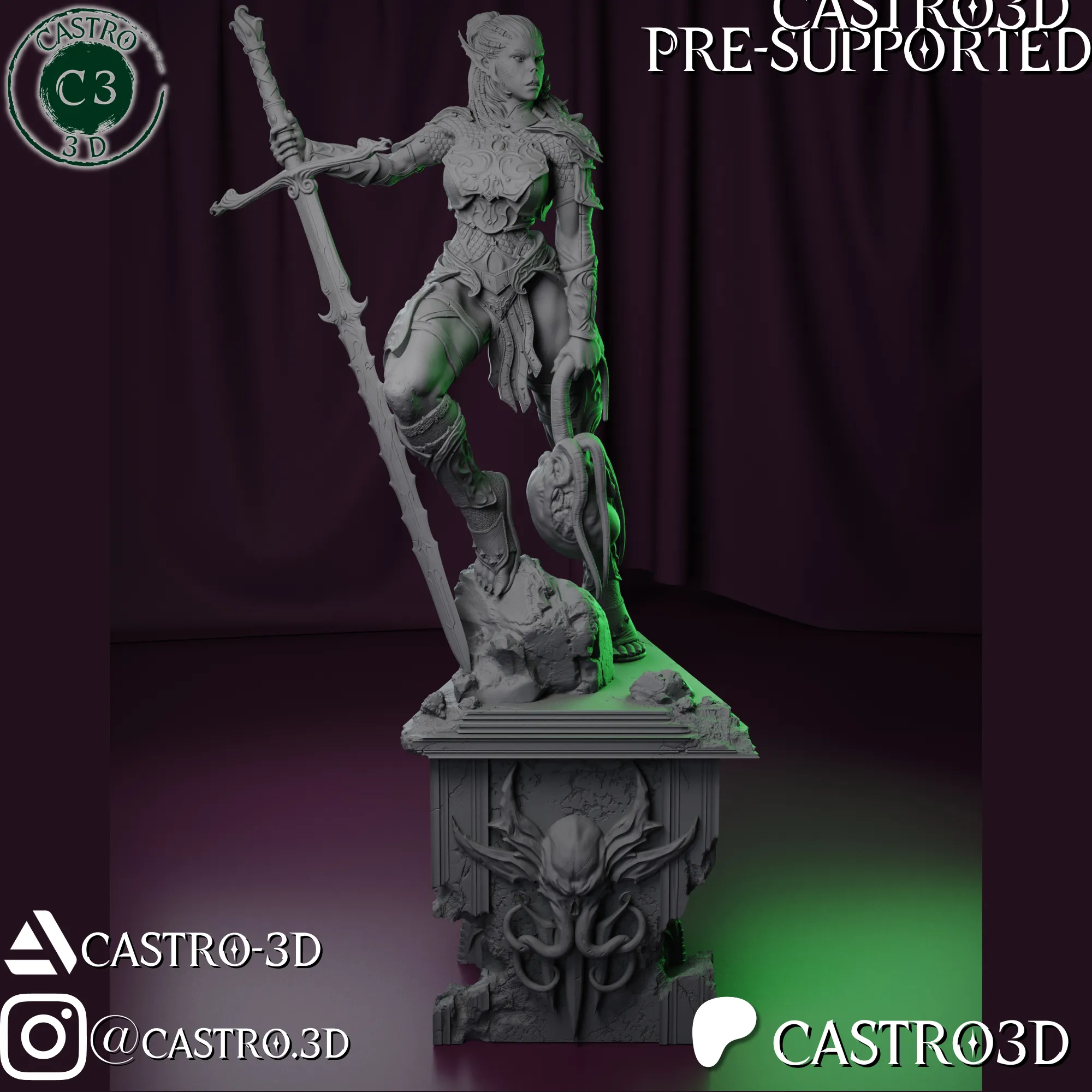 LaeZel - Champion of Vlaakith - Baldurs Gate 3 Mini Collecti