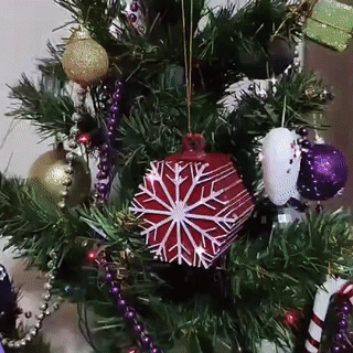 Snowflake Ring Box Tree Ornaments