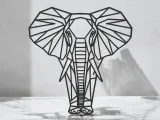 Elephant Line Art - Desktop Line Art-3